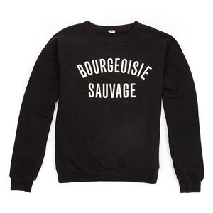 Clare V. Bourgeoisie Sauvage Print Sweatshirt - M